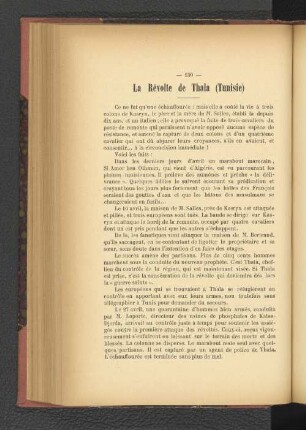 La Révolte de Thala (Tunisie).