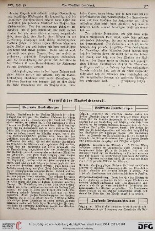 Vermischter Nachrichtenteil