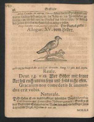 Allegor. XV. vom Heher.