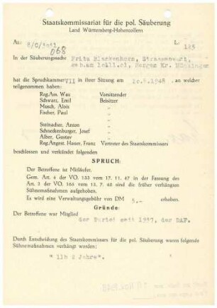 Blankenhorn, Fritz