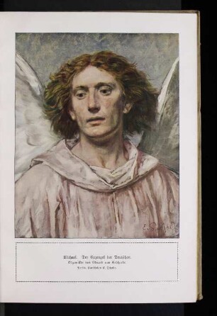 Michael. Der Erzengel der Deutschen. : Ölgemälde von Eduard von Gebhardt.