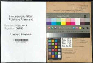 Entnazifizierung Friedrich Loedorf , geb. 09.03.1908 (Buchhalter)
