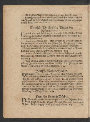 Deutsche Artzney-Bücher.