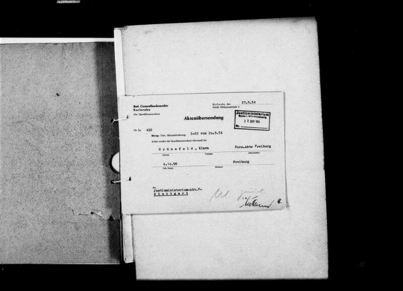 Grünefeld, Klara; geb. 1898; Gehalts- und Lohnrechnerin