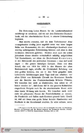 Zweiter Teil: Alte Formeln und neues Sehen (1400-1430), Oberrhein