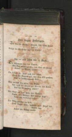 Hier liegen Fußangeln.