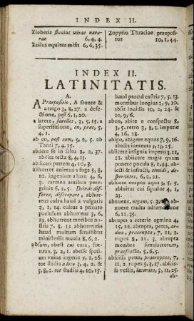 Index II. Latinitatis.