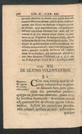 Cap. XII. De Ultimis Voluntatibus
