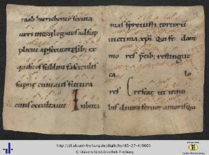 Fragment aus Antiphonarium