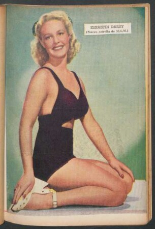 Elizabeth Dailey (nueva estrella de M. G. M.) - [Fotografía]