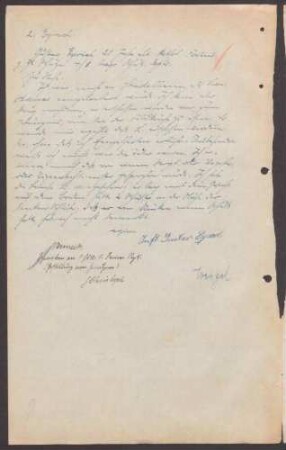 Vernehmung des Zeugen Gustav Eyrich, Schütze bei der 4. Kompanie des 1. bayrischen Schützenregiments, über die Erschießung Landauers