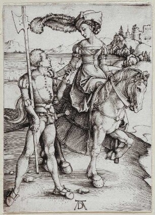 Das Fräulein zu Pferd und der Landsknecht