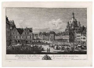 Der Neumarkt zu Dresden von der Moritzstraße aus (Neumarkt mit Hauptwache)