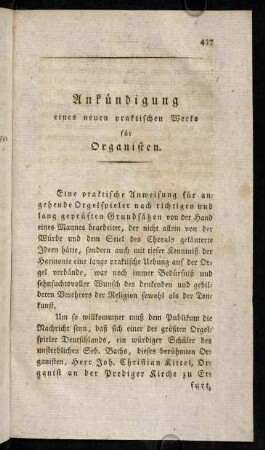 437-440, Ankündigung...