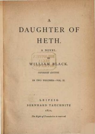 A daughter of Heth : a novel, 2