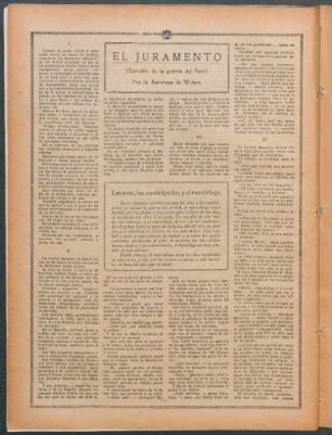El juramento : Episodio de la guerra del Perú