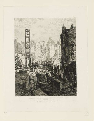 Démolitions pour le percement du Boulevard de Saint-Germain