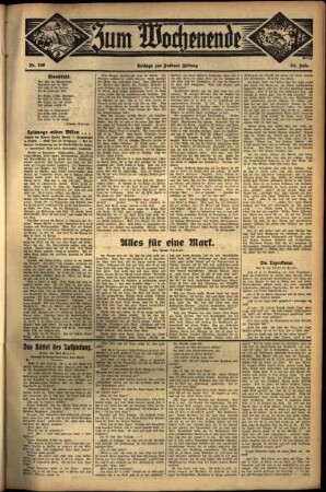 Zweite Ausgabe vom Sonntag, den 24. Juli 1932.