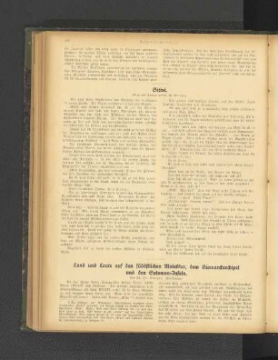 Land und Leute auf den südöstlichen Moluffen, dem Bismarckarchipel und den Salomon-Inseln.