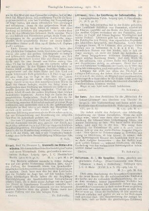 227 [Rezension] Strack, Hermann L., Grammatik des Biblisch-Aramäischen