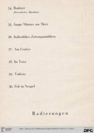 Radierungen