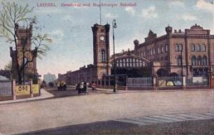 Leipzig: Dresdener und Magdeburger Bahnhof