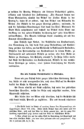 § 19. Die alte kirchliche Gerichtsbarkeit in Ehesachen.