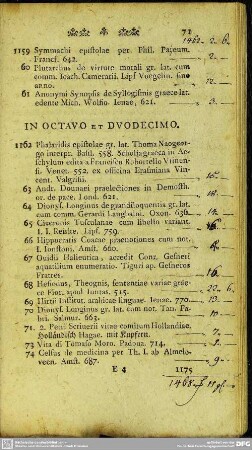 In Octavo Et Duodecimo