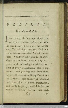 Preface, By A Lady