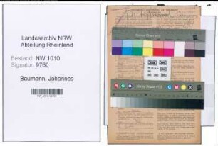 Entnazifizierung Johannes Baumann , geb. 03.12.1908 (Schreiner)