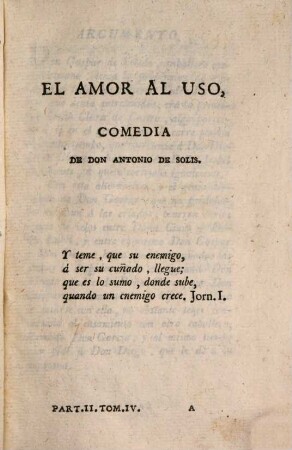 Theatro Hespañol. 2,4, Comedias De Capa Y Espada ; 4