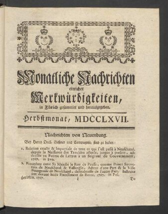 Herbstmonat, MDCCLXVII
