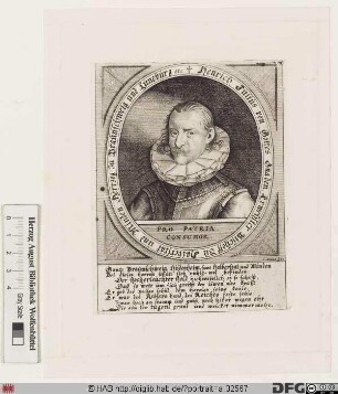 Bildnis Heinrich Julius, Herzog zu Braunschweig-Lüneburg-Wolfenbüttel (reg. 1589-1613)