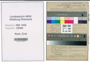 Entnazifizierung Emil Koch , geb. 18.03.1918 (Steuerbeamter)