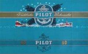 Werbezettel für "Pilot"-Zigaretten