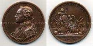 Schweiz, Medaille auf den französischen Feldmarschall Moritz von Sachsen