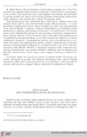 52: Stan badań nad twórczością Iwana Rutkowycza