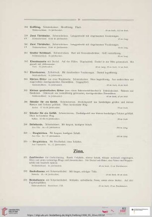Zinn (Nr. 271-282)