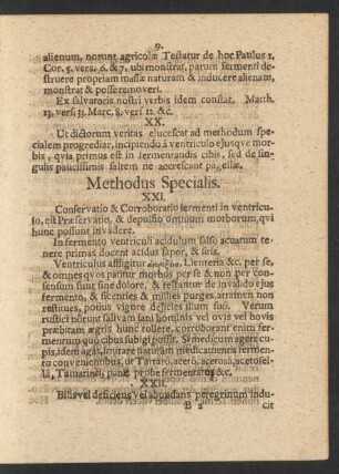 Methodus Specialis.