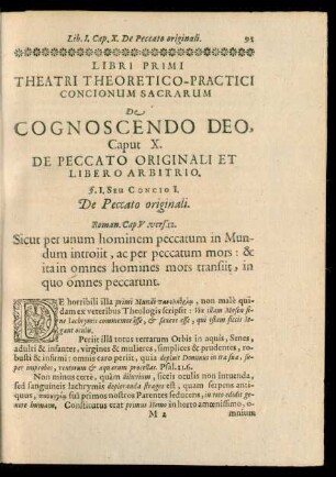 Caput X. De Peccato Originali Et Libero Arbitrio.