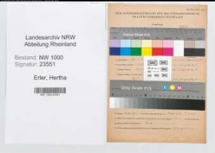 Entnazifizierung Hertha Erler, geb. 24.04.1915 ()