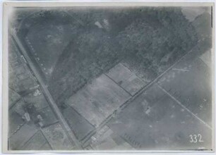 Foto des Geländes bei Hoge östlich von Ypern (Luftbild)
