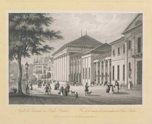 Ansicht des Kursaales zu Baden Baden - Vue de la maison de conversation à Bade-Baden