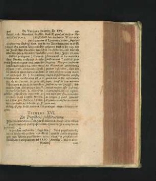 Titulus XVI. De Pupillari substitutione.