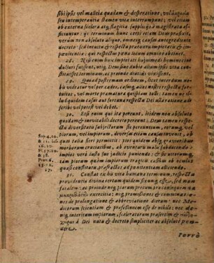 Disputatio V. De providentia Dei
