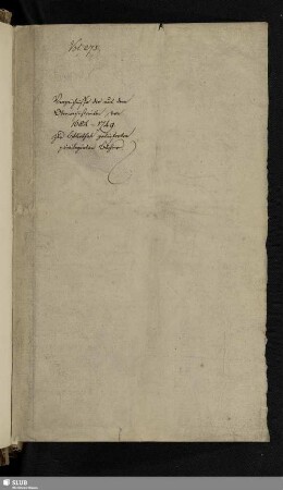Verzeichnisse der aus dem Oberconsistorium von 1684-1749 zur Bibliothek gelieferten privilegirten Bücher - Bibl.Arch.I.C,Vol.275