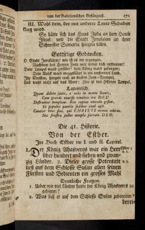 171-175, Die 41. Historie