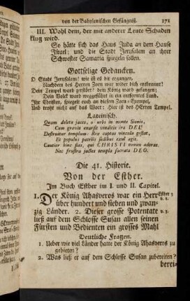 171-175, Die 41. Historie
