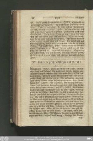 XX. Gebet in großen Nöthen und Gefahr.