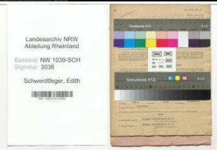 Entnazifizierung Edith Schwerdtfeger , geb. 14.02.1919 (Angestellte)